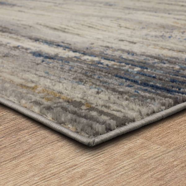 Mohawk Home Furie Stripe Light Grey Area Rug