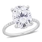 Gemstone Classics(tm) 10kt. White Gold 4 7/8ctw. Moissanite Ring - image 1