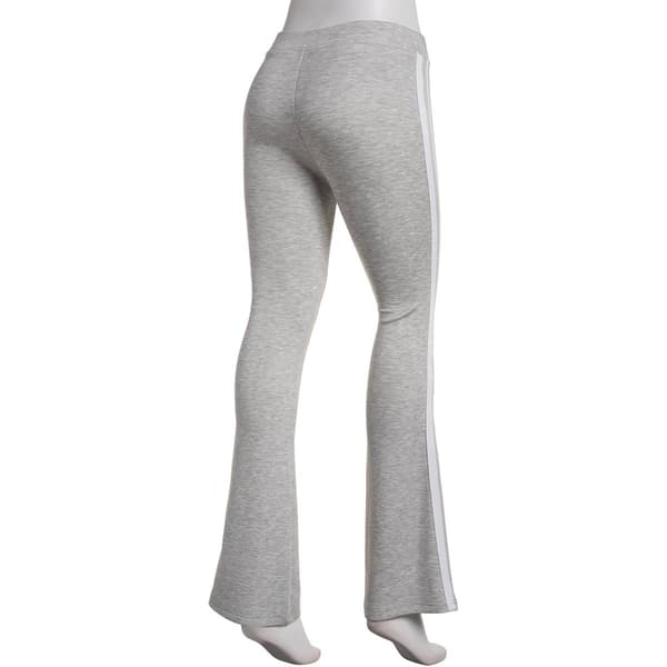 Juniors Love Tree Side Stripe Soft Air Marled Flare Leggings