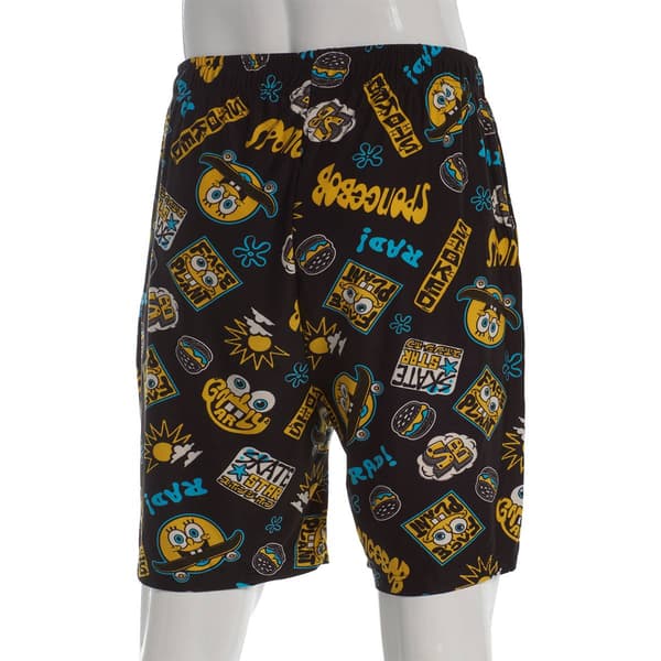 Mens Nickelodeon SpongeBob Drawstring Pajama Shorts