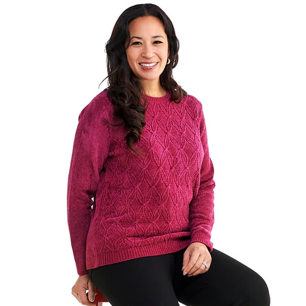 Womens Alfred Dunner Pullover Chenille Sweater
