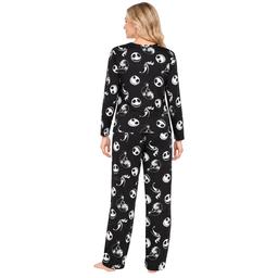 Womens Disney Long Sleeve Nightmare Before Christmas Pajama Set