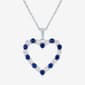 Gemstone Classics(tm) Lab Created Sapphire Heart Pendant - image 1