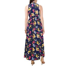 Womens MSK Sleeveless Draw Waist Floral Maxi Dress