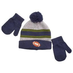 Baby Boy (12-24M) Capelli(R) New York Football Hat & Mittens Set
