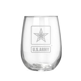U.S. Army Stemless Wine Glass