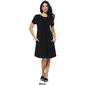Petite Architect&#174; Short Sleeve Solid Tiered Fit & Flare Dress - image 5