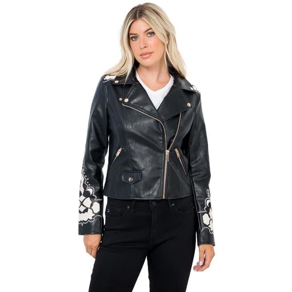 Juniors Stoosh Vegan Leather Moto Jacket