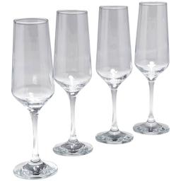 Home Essentials Red Series 6.6oz. Stem Flute Set of 4
