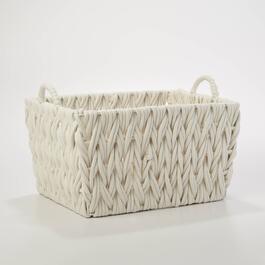Medium Braided Rectangle Cotton Rope Basket