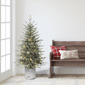 Puleo International 4.5ft. Pre-Lit Blue Potted Arctic Fir Tree - image 3