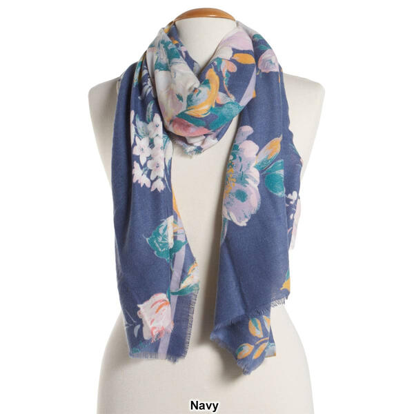 Womens Vince Camuto Super Soft Fall Blooms Scarf
