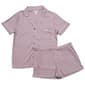 Womens Nicole Miller Rib Notch Collar Short Pajama Set - image 2