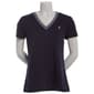 Womens Nautica Short Sleeve V Neck Tipped Tee - image 2