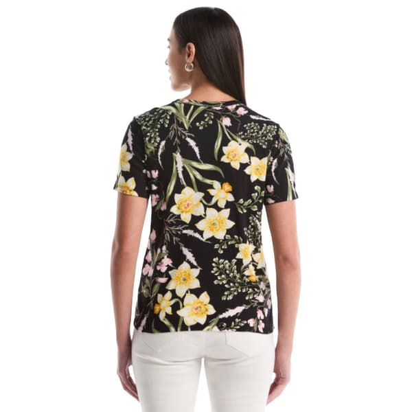 Womens Rafaella® Short Sleeve Floral Garden Blouse