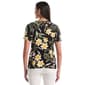 Womens Rafaella® Short Sleeve Floral Garden Blouse - image 4