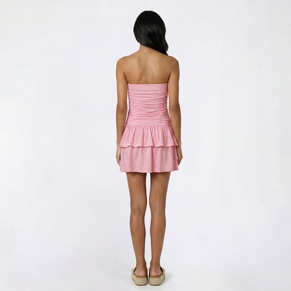 Juniors No Comment Drop Waist Tier Strap Yum Jersey Romper