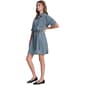 Womens DKNY Short Sleeve Tie Waist Denim Shirtdress - image 3