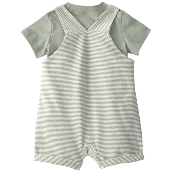 Baby Boy (3-24M) Carter''s 2-Piece Striped Top & Shortall Set