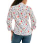 Petite Zac & Rachel 3/4 Sleeve Sea Life Casual Button Down - image 2