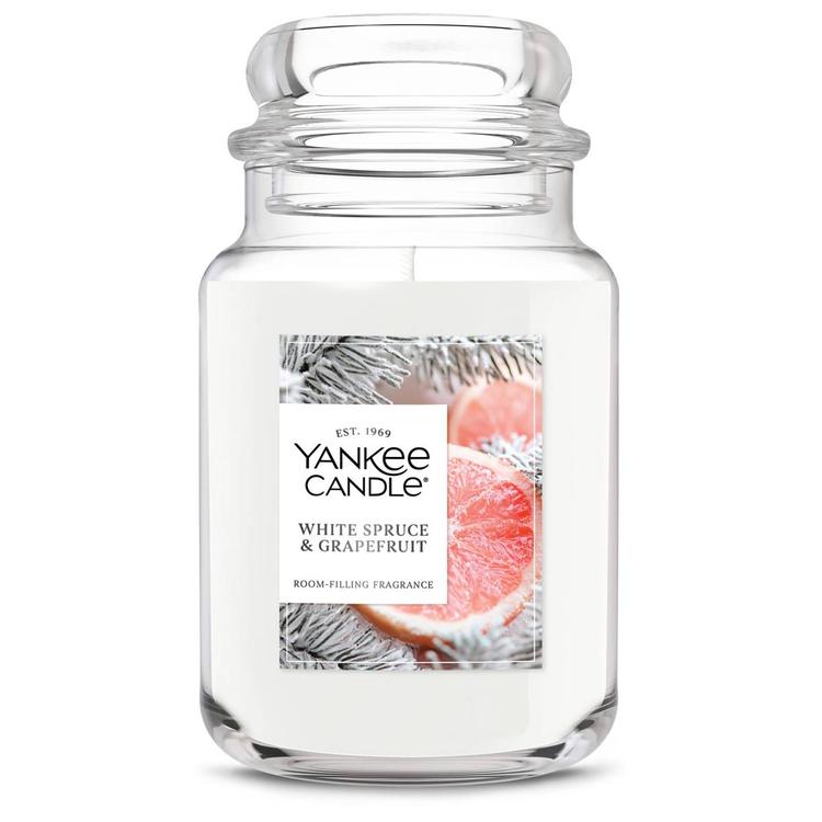 Yankee Candle® White Spruce Grapefruit Large Jar Candle