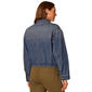 Womens Democracy Long Sleeve Crop Denim Jacket - image 2