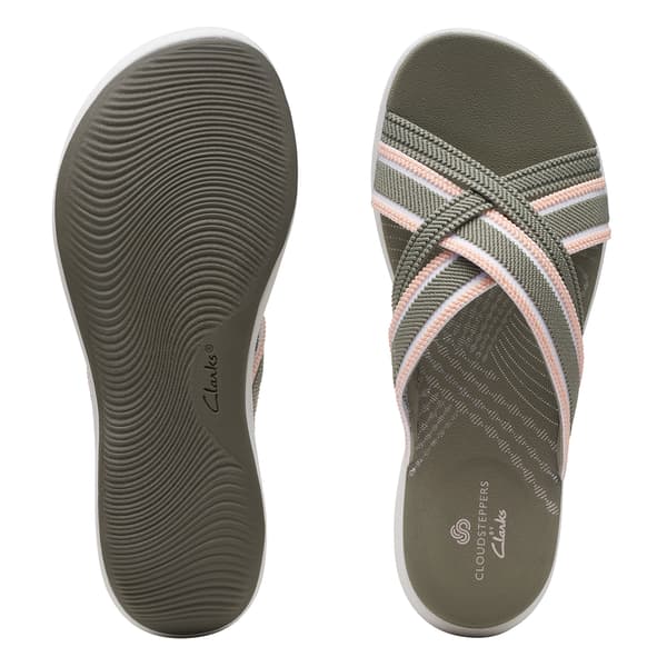 Womens Clarks&#174; Cloudsteppers&#8482; Mira Isle Slide Sandals