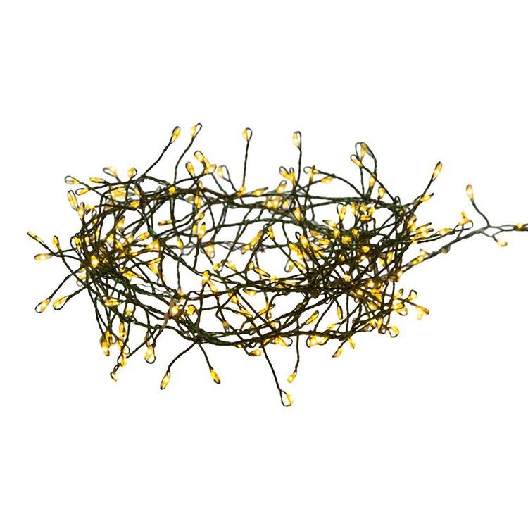 Kurt Adler 240-Light Twinkle Cool White LED Cluster Garland