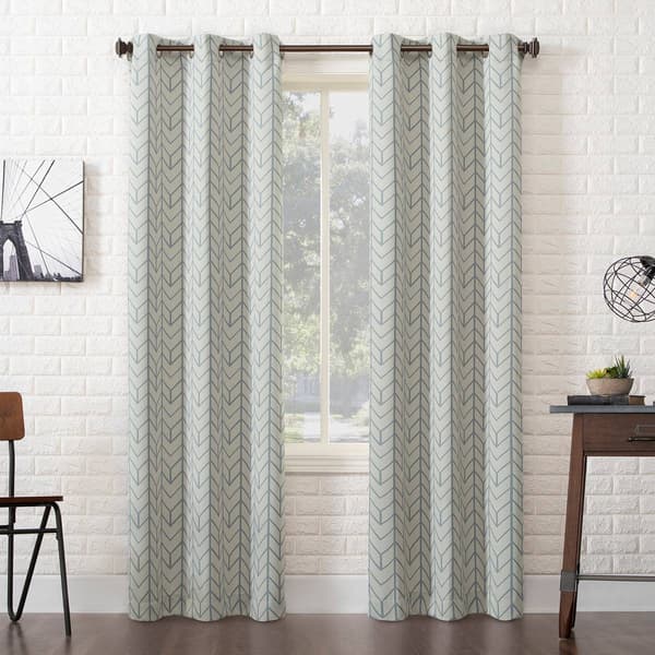 Kenwood Blackout Print Grommet Panel Curtain - image 