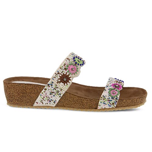 Womens Azura Style Bahama Wedge Slide Sandals