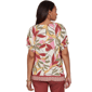 Womens Ruby Rd. Sedona Escape Short Sleeve Leaf Blouse - image 2