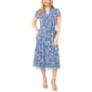 Petite MSK Short Sleeve Chiffon Pintuck Midi Dress - image 1
