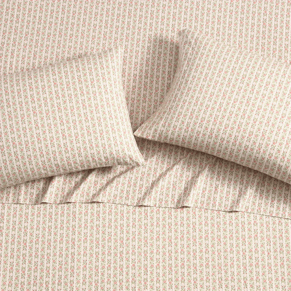 Laura Ashley® Marta Stripe Percale Sheet Set