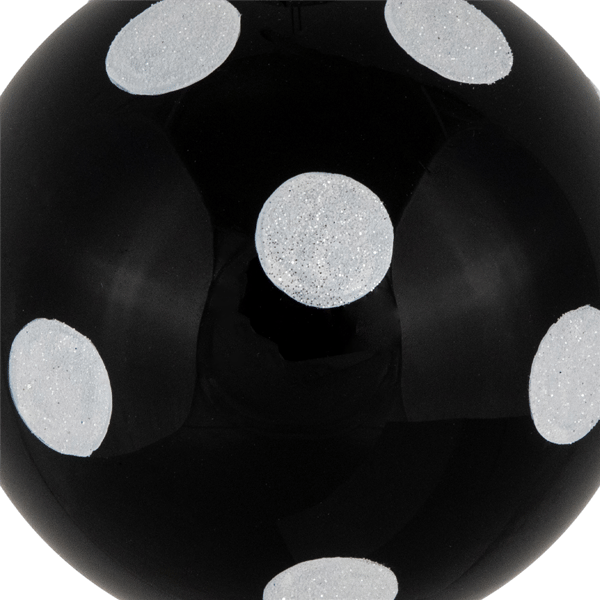 Northlight 2pk. Polka Dot Christmas Glass Ball Ornaments
