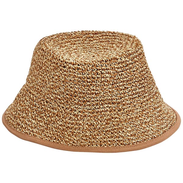 Womens Nine West 2 Tone Crochet Bucket Hat