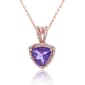 Gemstone Classics&#40;tm&#41; Rose Gold & Amethyst Necklace - image 1