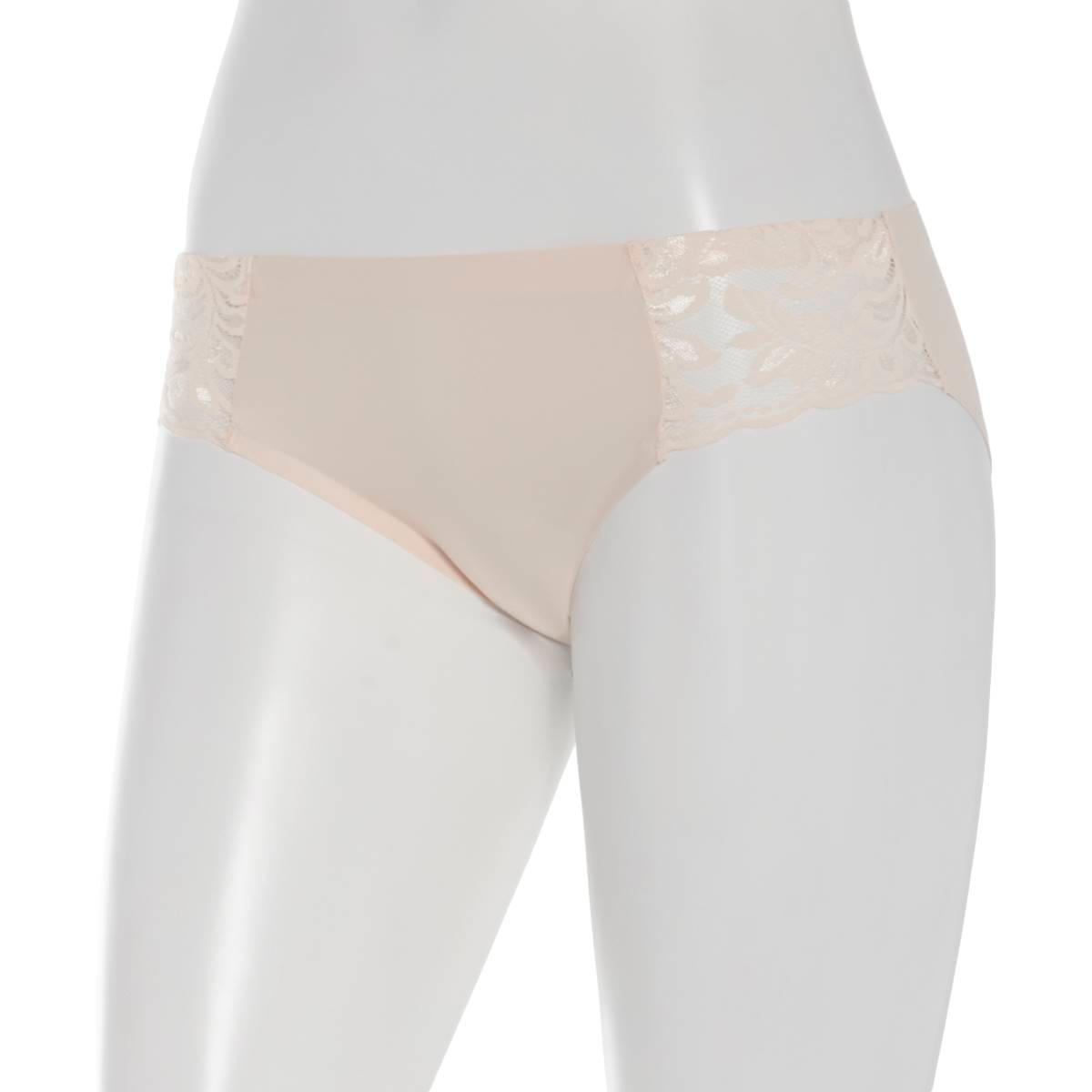 Womens Laura Ashley® Nylon Laser Bikini Panties LS9527BR
