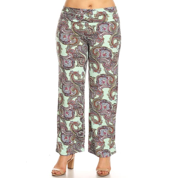 Plus Size White Mark Palazzo Pants - image 