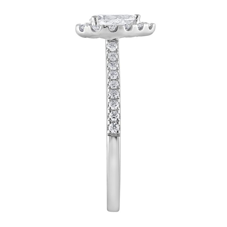 Nova Star® 14kt. White Gold 1ctw. Lab Grown Diamond Pear Ring