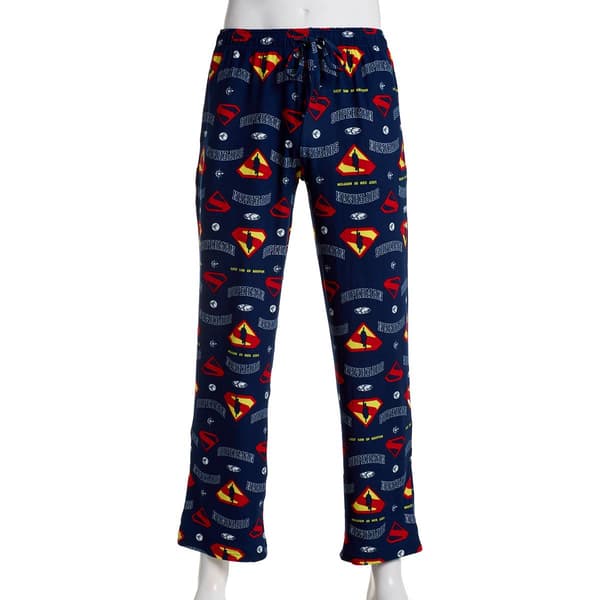 Mens Superman&#40;tm&#41; Graphics Pajama Pants - Navy - image 