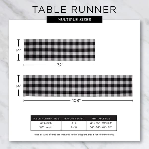DII&#174; Design Imports Buffalo Check Table Runner
