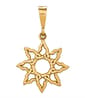 Gold Classics&#40;tm&#41; 14kt. Yellow Gold Sun Pendant - image 1