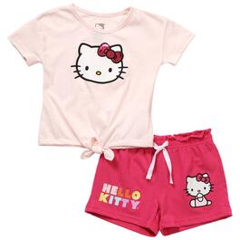 Toddler Girl Hello Kitty&#40;R&#41; Short Sleeve Top & Shorts Set