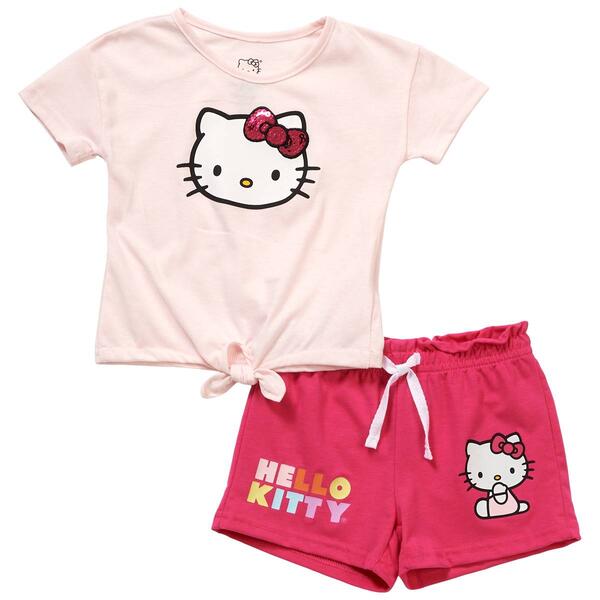 Toddler Girl Hello Kitty&#40;R&#41; Short Sleeve Top & Shorts Set - image 
