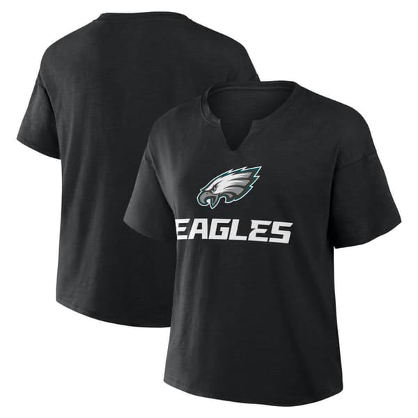 Womens Fanatics NFL Philadelphia Eagles Home Logo V Notch Tee