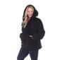 Plus Size White Mark Hooded Sherpa Jacket - image 3