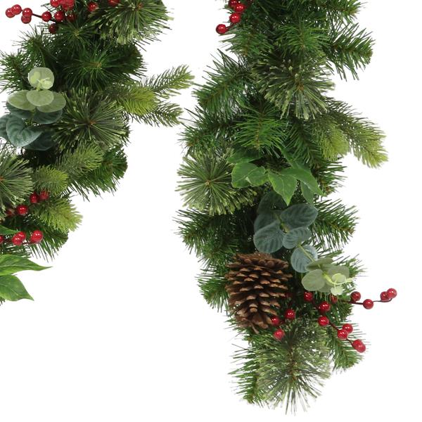 Puleo International 9ft. Decorated Christmas Garland
