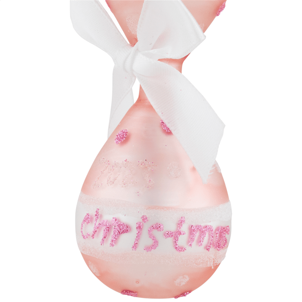 Northlight Baby Girl''s First Christmas Glass Ornament