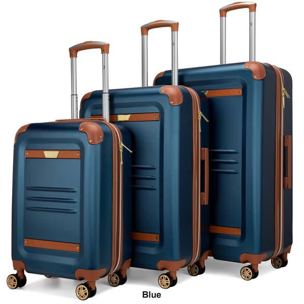 19V69 Italia Vintage 3pc. Expandable Retro Hardside Luggage Set