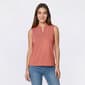 Womens LANDS END(R) Solid Split Neck Tank Top - image 1